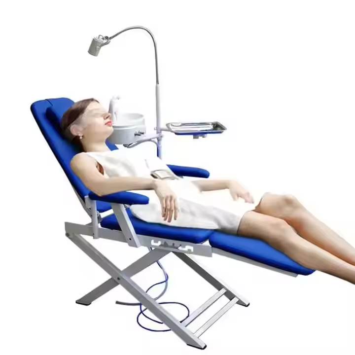 330-Lightweight Portable Dental Unit Chair Metal Construction Electric Power Source Without Spitton.jpg